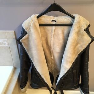 Wilson's Leather Women's Brown Bomber Jacket Small
